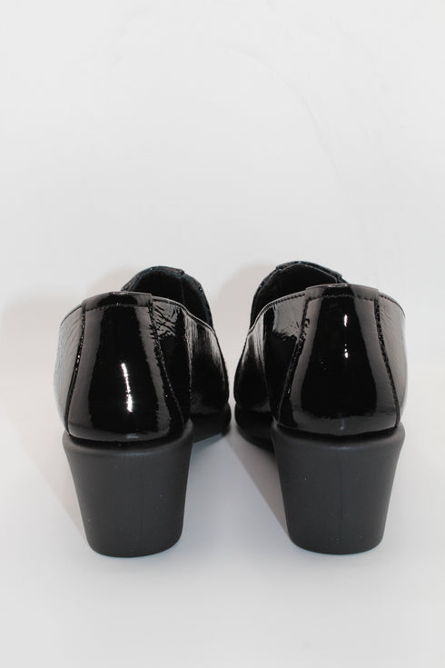 DFC Relax Patent Leather Wedge Loafer Shoes